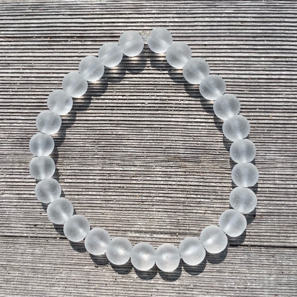 Wave of Life Jewelry - Sea Bead Bracelet Clear Stretch Bracelet Stackable